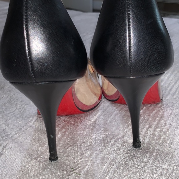 Christian Louboutin Pigalle Metal Toe Clear